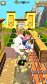 Subway Spider Rush - Amazing Super Hero Man Run游戲截圖1