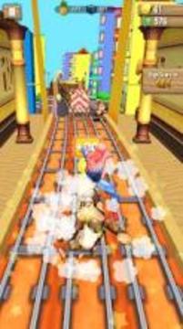 Subway Spider Rush - Amazing Super Hero Man Run游戲截圖2