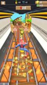 Subway Spider Rush - Amazing Super Hero Man Run游戲截圖3