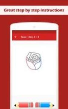 How To Draw a Rose Step by Step游戲截圖4