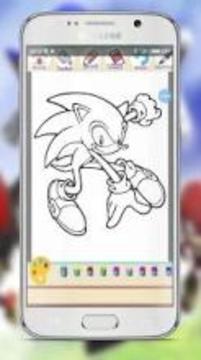 Coloring Book for Sonic Pages Hedgehog游戲截圖1
