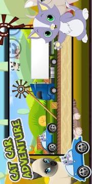 Cat Adventure - Racing Animal Car游戲截圖2