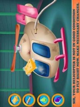 Little Helicopter Garage - Repair and Wash Game游戲截圖3