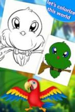 Birds Coloring Book 2018! Free Paint Game游戲截圖4