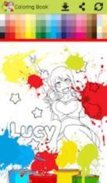 Princess anime Coloring Books for Kids Free Games游戲截圖2