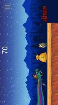 Rainbow unicorn run 2-ninja bahubali & zombie 3游戲截圖5