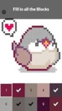 Pet Pixel Paint - Color by Numbers游戲截圖3