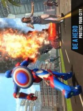 Flying Captain Superhero Robot Rescue Mission游戲截圖3