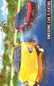 Floating Water Car Driving Simulator: Beach Racing游戲截圖5