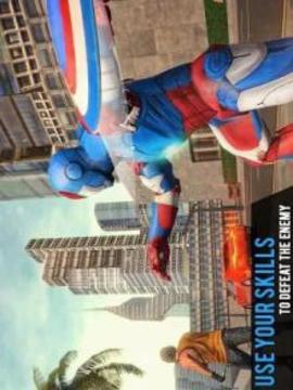 Flying Captain Superhero Robot Rescue Mission游戲截圖1