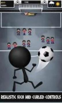 Stickman Soccer Ultimate - Free Kick游戲截圖1