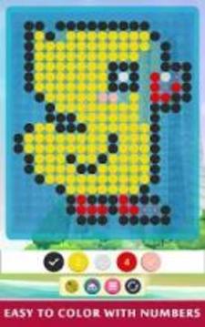 Mosaic Color by Number - Hex Puzzle Beads For Kids游戏截图3