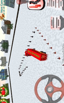 3D圣誕卡車停車場游戲截圖1