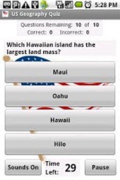 US Geography Quiz游戲截圖2