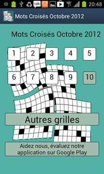 Mots Croisés Faciles 10游戏截图2