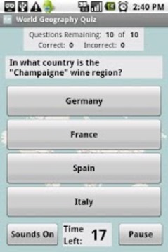 World Geography Quiz游戲截圖2