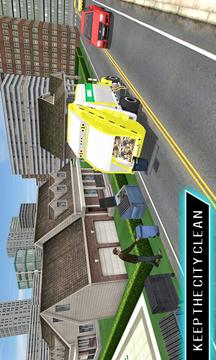 真正的城市垃圾車卡3D游戲截圖4