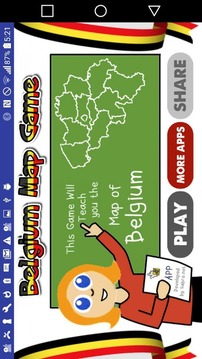 Belgium Map Puzzle Game Free游戲截圖4