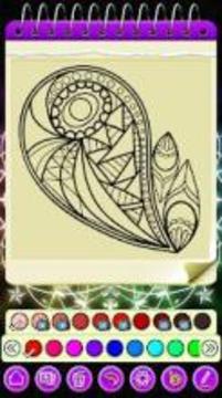 Adult Coloring Book Mandalas游戲截圖4