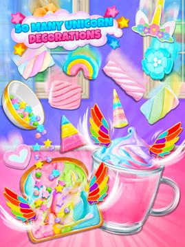 Unicorn Treats - Sweet Hot Chocolate & Toast Maker游戲截圖3