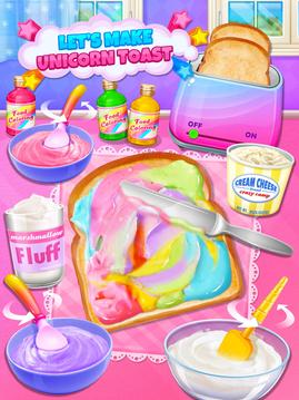 Unicorn Treats - Sweet Hot Chocolate & Toast Maker游戲截圖2