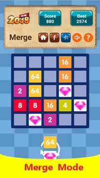 2048新益智游戲游戲截圖3