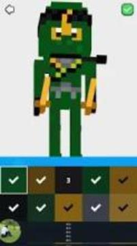 3D Superhero Lego Color by Number - Pixel art游戲截圖5