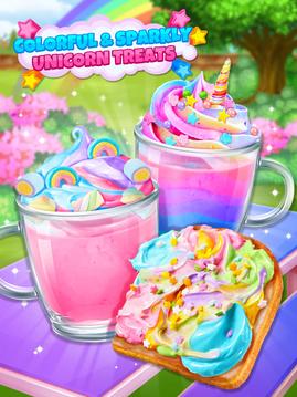 Unicorn Treats - Sweet Hot Chocolate & Toast Maker游戲截圖4