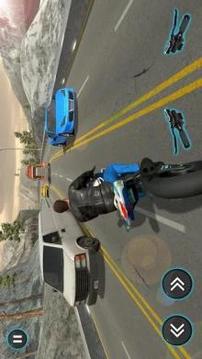 Wrong Way Moto Bike Highway Traffic Racer游戲截圖1