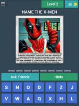 X-MEN - Character Quiz游戲截圖3
