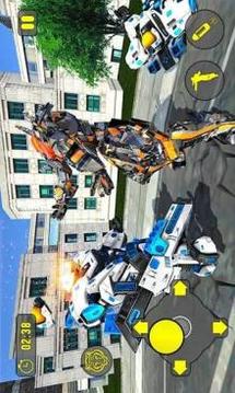 Futuristic Robot Transform Battle Tiger Robots War游戏截图5