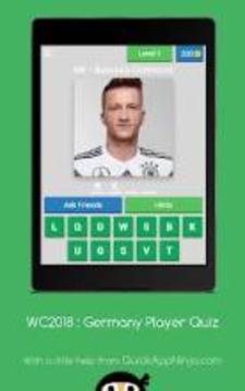 World Cup 2018 : Germany Player Quiz游戲截圖2