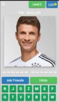 World Cup 2018 : Germany Player Quiz游戲截圖3