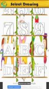 Coloring Alphabet Numbers游戲截圖4