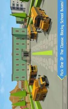 School Bus Simulator: Blocky World游戲截圖4
