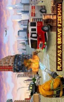 American Firefighter City Rescue Simulator游戲截圖4