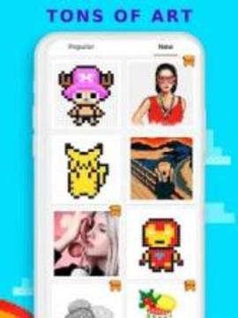Pixel Art Book - color by number游戲截圖2