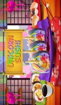 Rainbow Unicorn Sushi Maker! DIY Cooking Game游戲截圖5