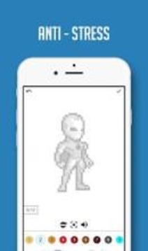 Color by Number Super Heroes Pixel Sandbox游戲截圖3