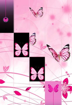 Pink Butterfly Piano Tiles 2018游戲截圖3