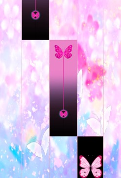 Pink Butterfly Piano Tiles 2018游戲截圖4