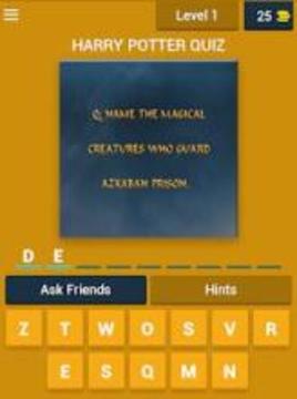 HARRY POTTER TRIVIA FREE QUIZ GAME OF HARRY POTTER游戲截圖3