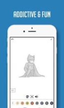 Color by Number Super Heroes Pixel Sandbox游戲截圖4
