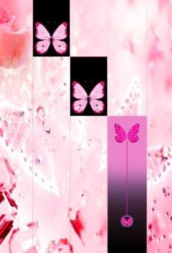 Pink Butterfly Piano Tiles 2018游戲截圖1