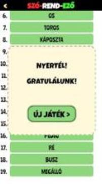Magyar SzóRendez?游戲截圖3