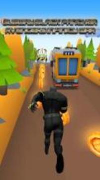 Subway Black Avenger Panther Hero: Infinity War游戲截圖4