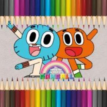 Coloring Gumball : The Amazing World of Gumball游戏截图1