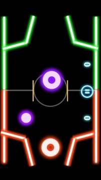 Finger Glow Hockey游戲截圖1
