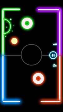 Finger Glow Hockey游戲截圖3
