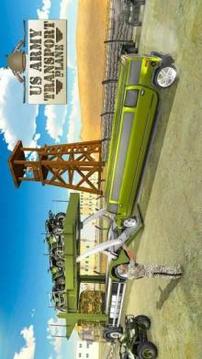 US Army ATV Quad Bike & Limo Car Plane Transporter游戲截圖5